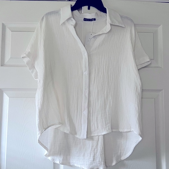 Relaxed Medium Boxy Fit Casual Top - Picture 1 of 3